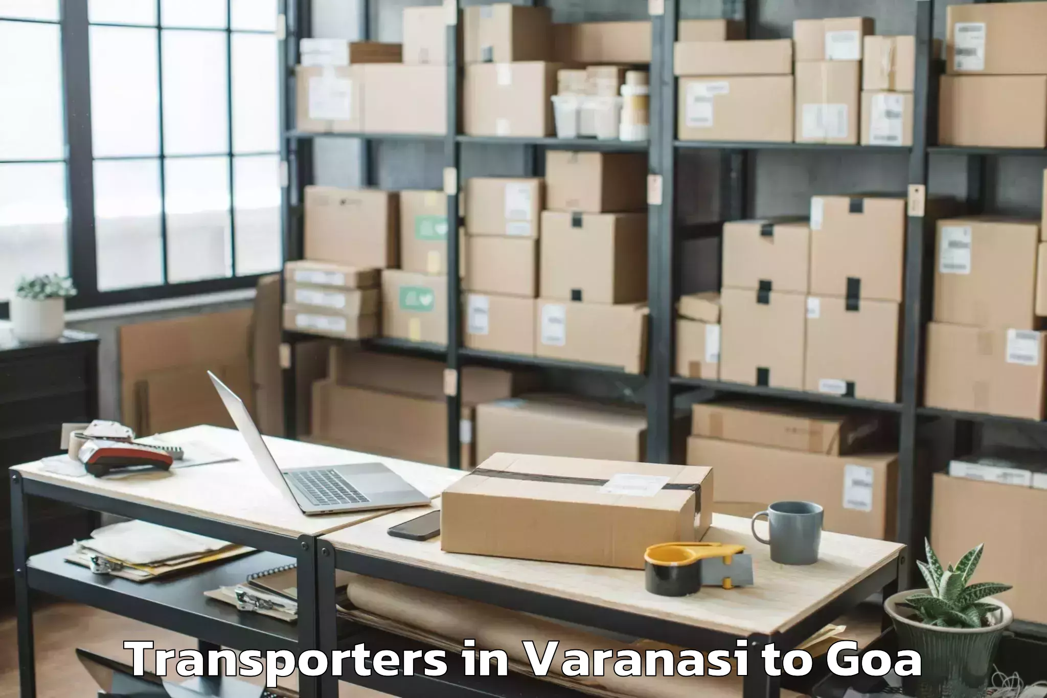 Book Varanasi to Chandor Transporters Online